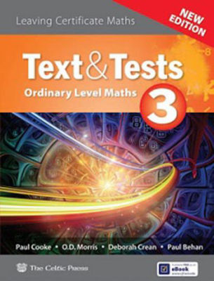 Picture of Text & Tests 3 - Leaving Certificate Ordinary Level Maths