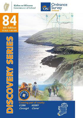 Picture of Cork and Kerry Map | Ordnance Survey Ireland | Beara Peninsula | OSI Discovery Series 84 | Ireland | Walks | Hiking | Maps | Adventure (Irish Discovery Series)