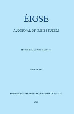 Picture of Eigse: A Journal of Irish Studies. Volume 41