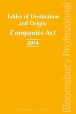 Picture of Tables of Origins and Destinations: Companies Act 2014