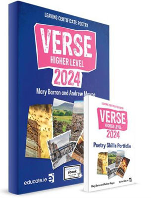 Picture of Verse 2024 - Leaving Certificate Poetry Higher Level - Textbook & Poetry Skills Portfolio Book Set